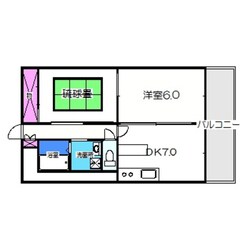 京橋駅 徒歩9分 7階の物件間取画像